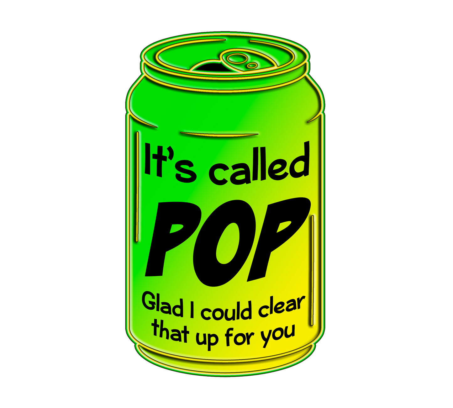 Pop Not Soda Upper Michigan Sticker, Yooper Talk, Words
