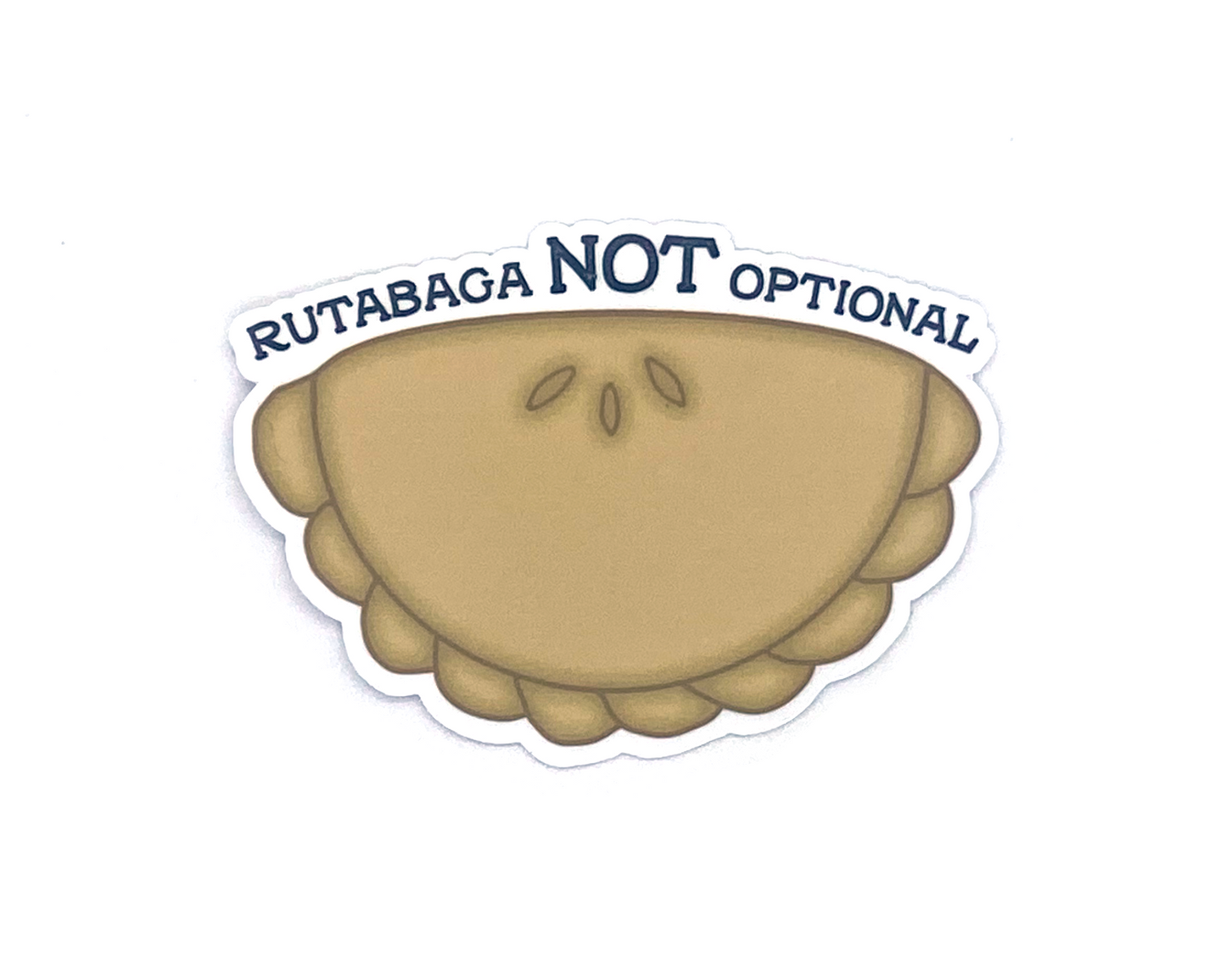 Pasty Sticker, Rutabaga Not Optional, Finnish Stickers, Pasties Gift for Finns and Yoopers