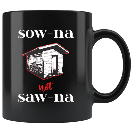 Funny Sauna Mug - How to Pronounce Sauna - Gift for Yoopers/Finns
