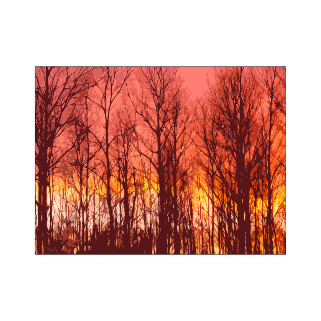 Skeletons at Sunset Art Print - Upper Michigan