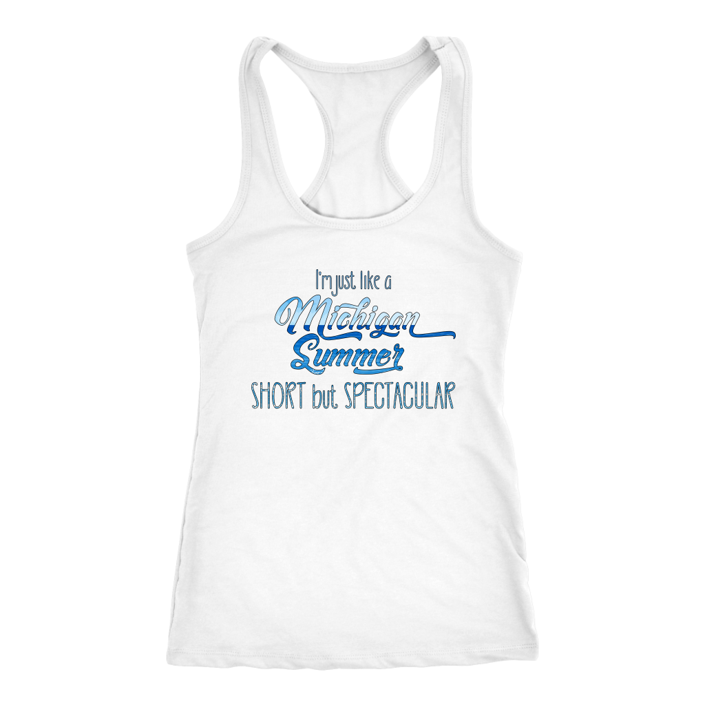 Michigan Tank Top - Next Level Racerback Tank for Women