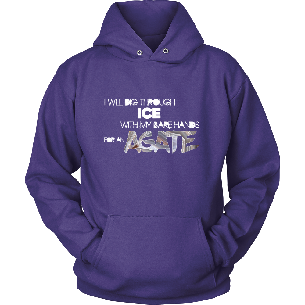 Agate Hoodie | Rock Pickers Gift | Agate Lovers Hooded Sweatshirt