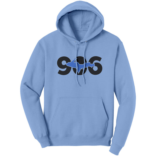 906 Hoodie with U.P. of Michigan, Upper Peninsula Hooded Sweatshirt