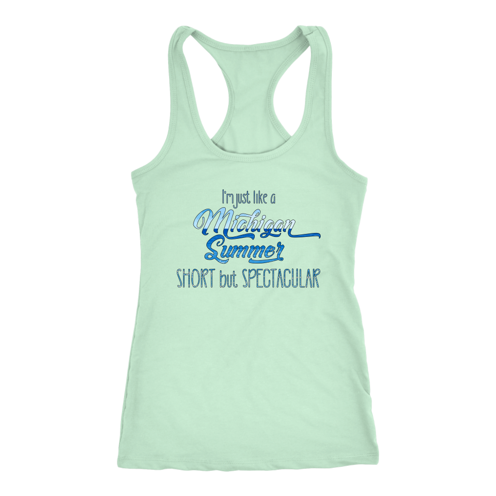 Michigan Tank Top - Next Level Racerback Tank for Women