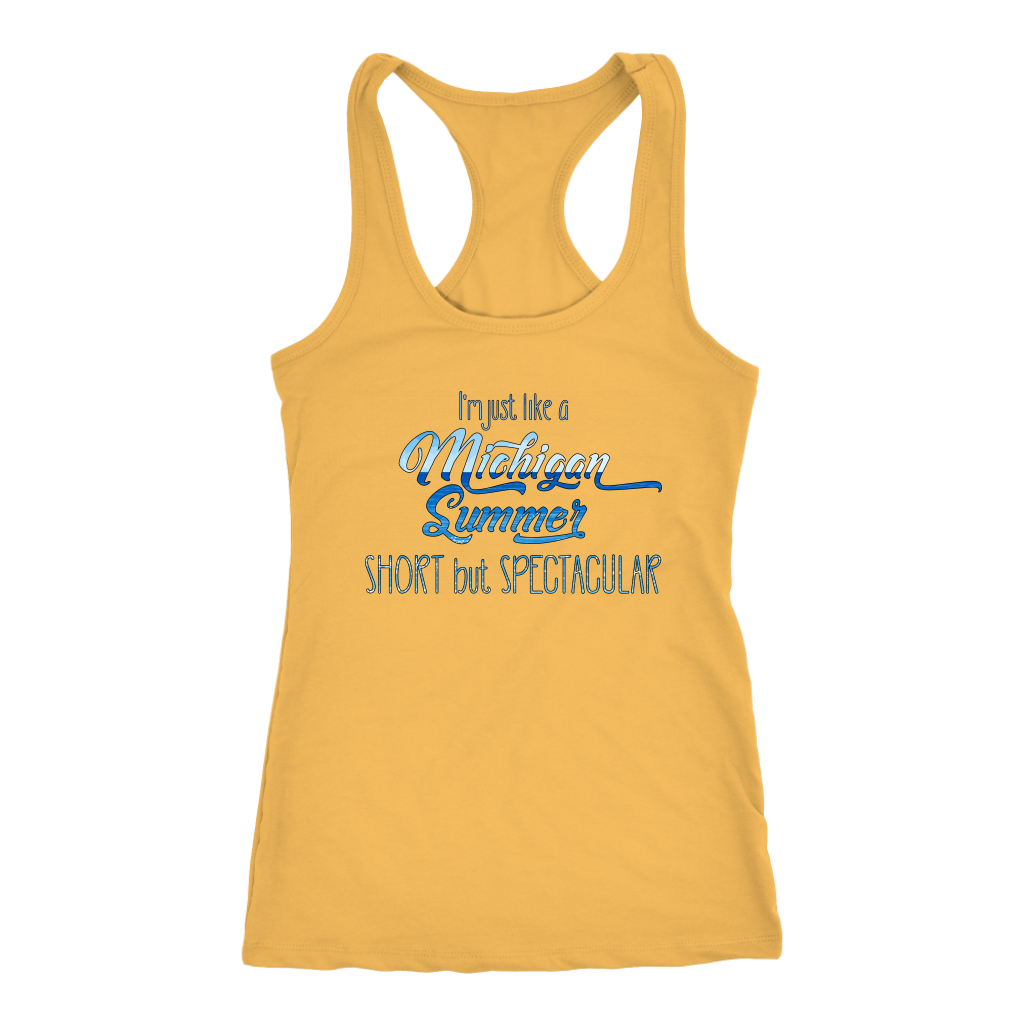 Michigan Tank Top - Next Level Racerback Tank for Women