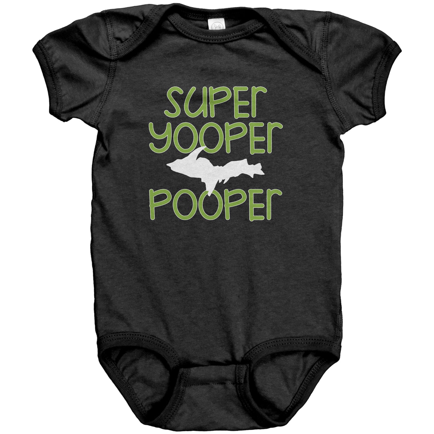 Super Yooper Pooper Baby Body Suit | Upper Michigan Romper | Infant One Piece