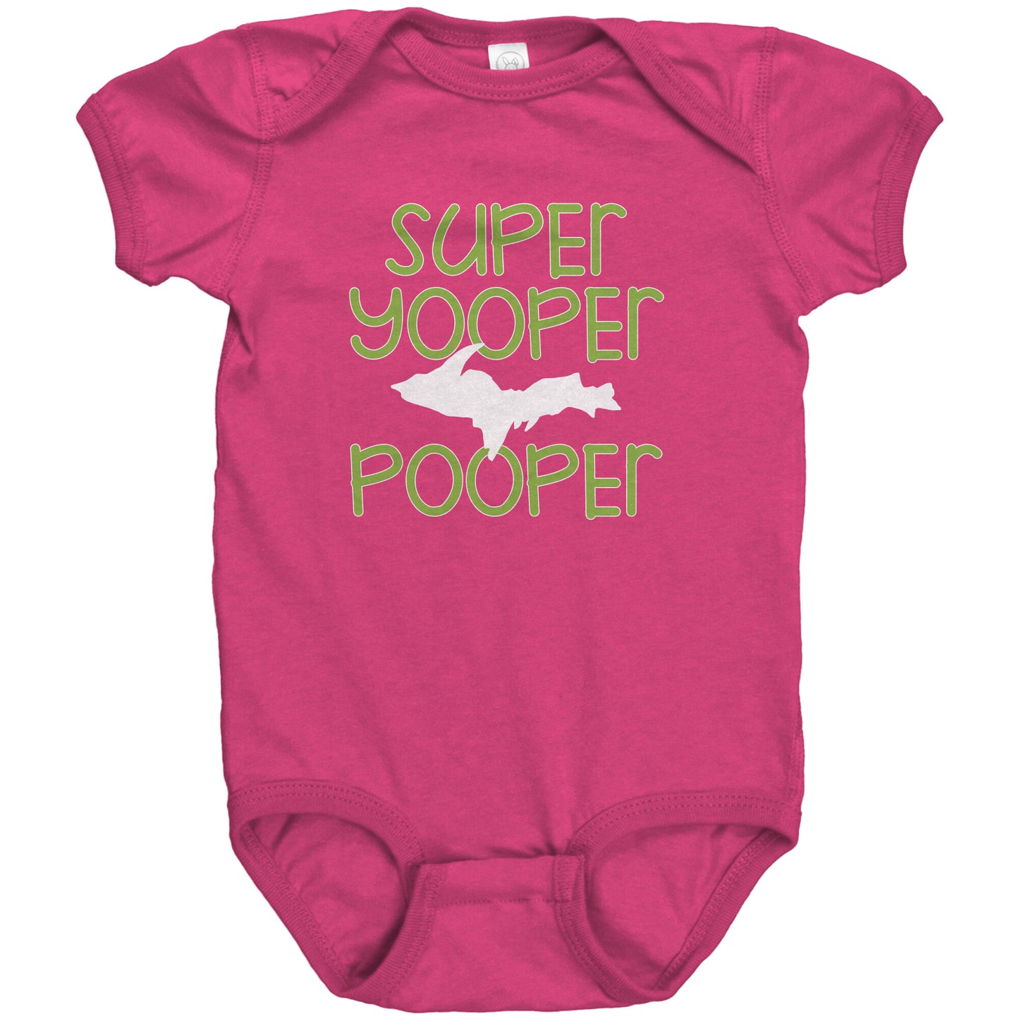 Super Yooper Pooper Baby Body Suit | Upper Michigan Romper | Infant One Piece