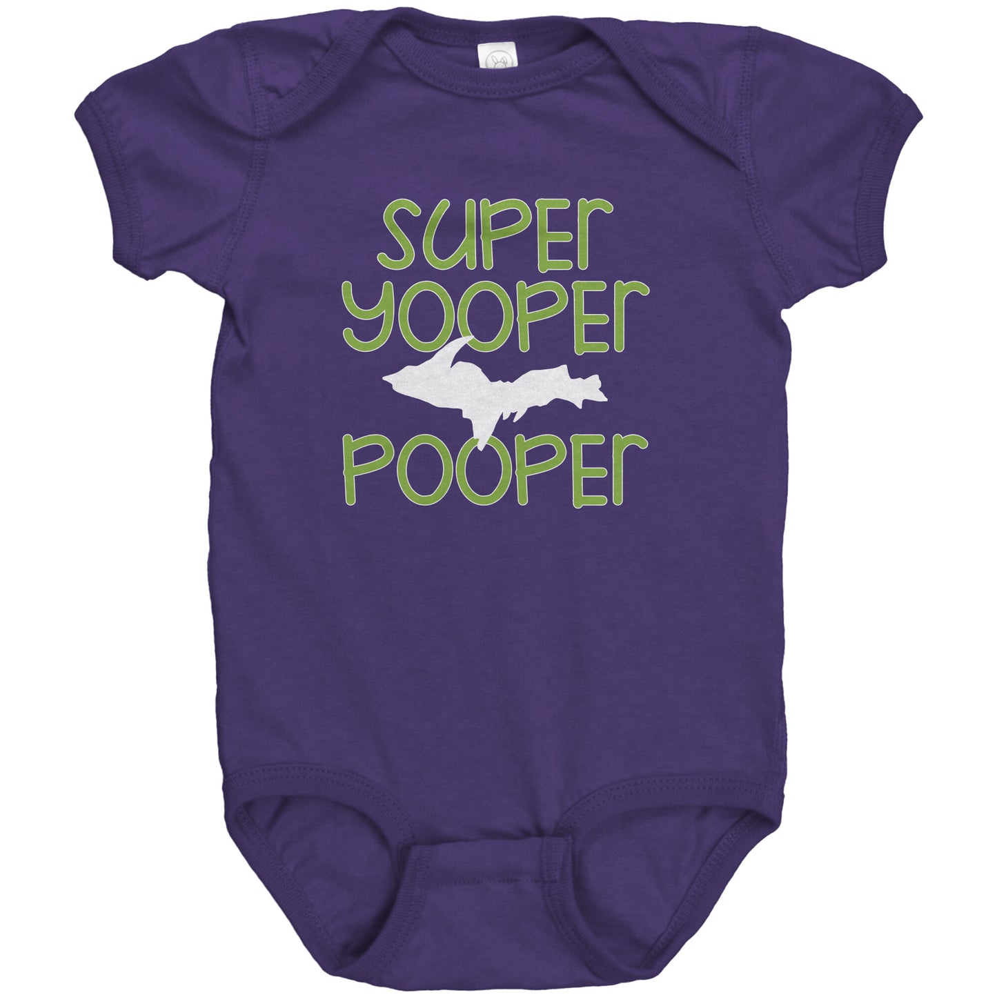 Super Yooper Pooper Baby Body Suit | Upper Michigan Romper | Infant One Piece