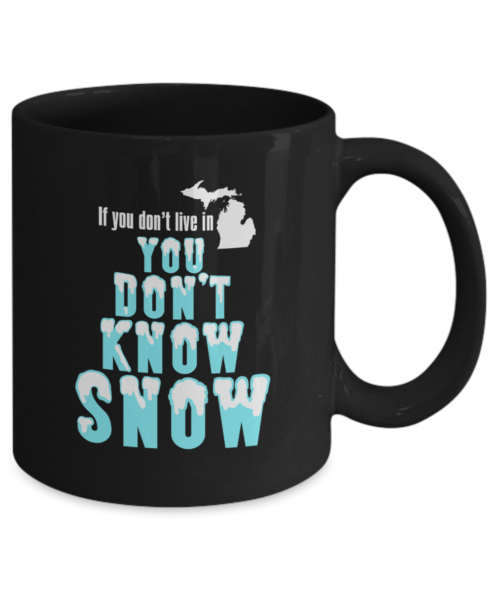 Winter Themed Michigan Gift, You Don't Know Snow