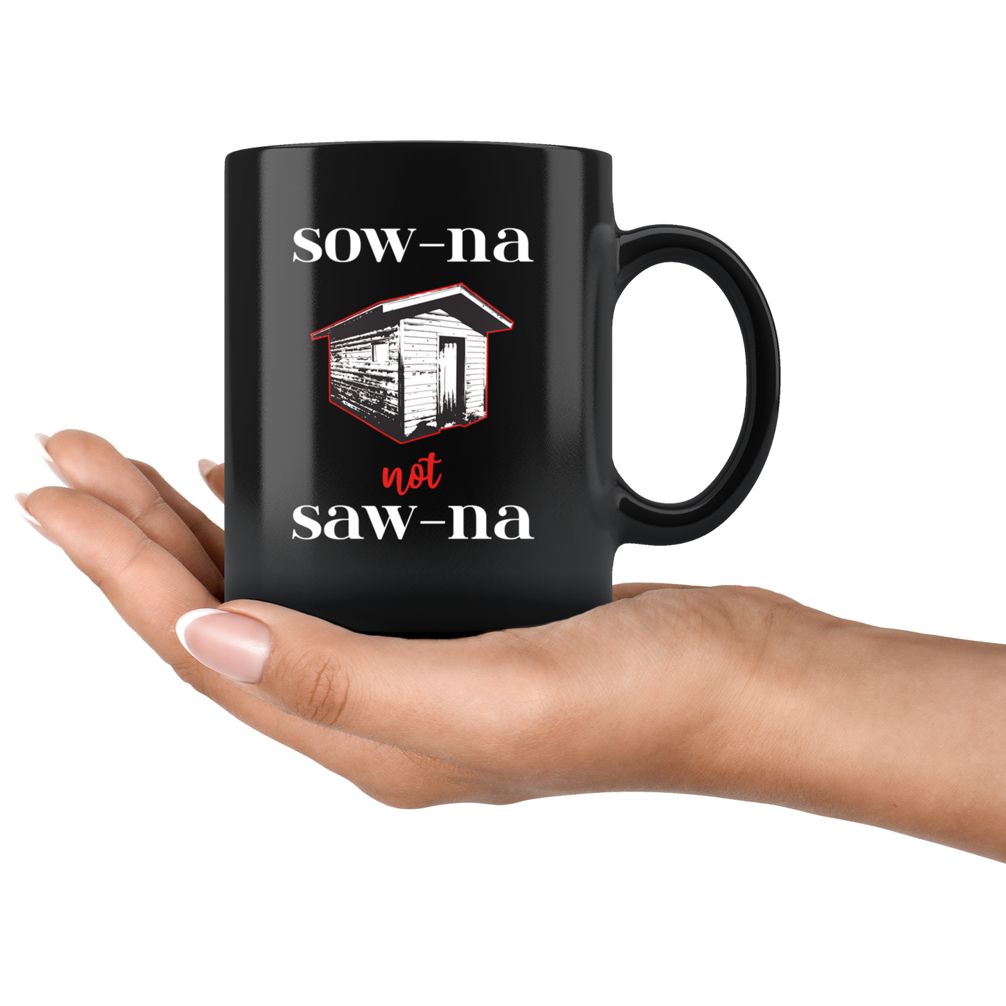 Funny Sauna Mug - How to Pronounce Sauna - Gift for Yoopers/Finns