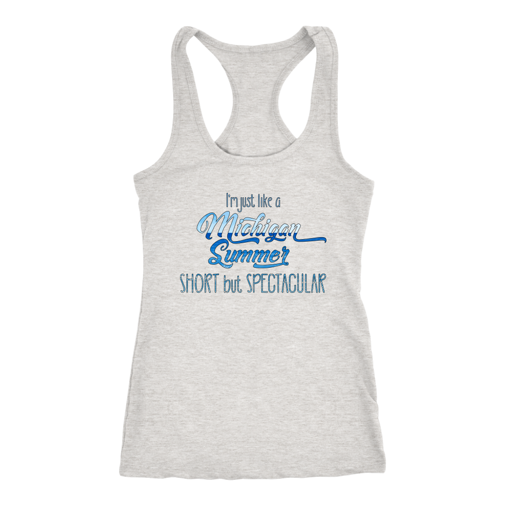 Michigan Tank Top - Next Level Racerback Tank for Women