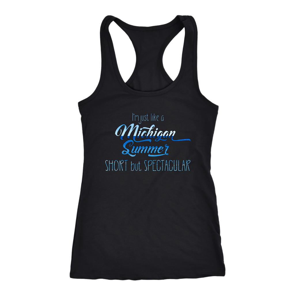 Michigan Tank Top - Next Level Racerback Tank for Women