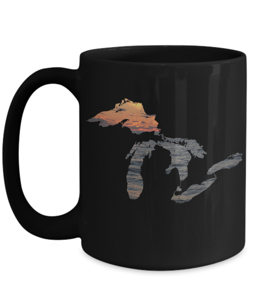 Great Lakes Coffee Mug - Sunset Over Water