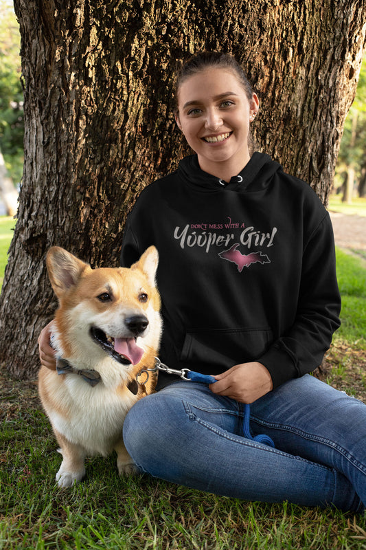 Yooper Girl Hoodie | Upper Michigan Hooded Sweatshirt | Michigan Girl Gift