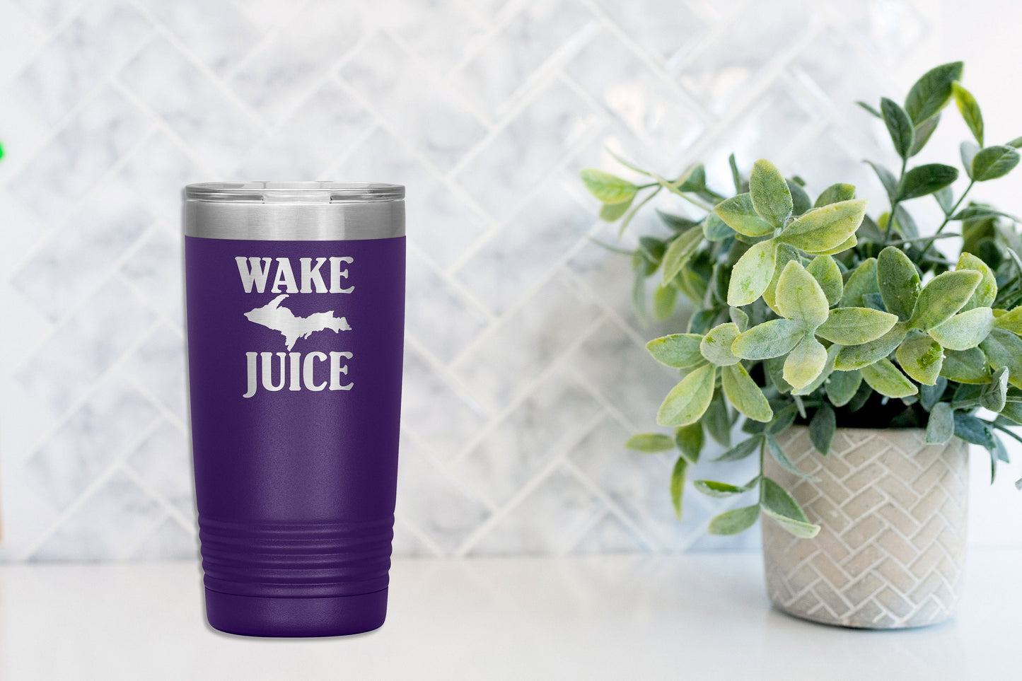 U.P. Coffee Tumbler 20 oz | Wake UP Juice | Yooper Travel Mug