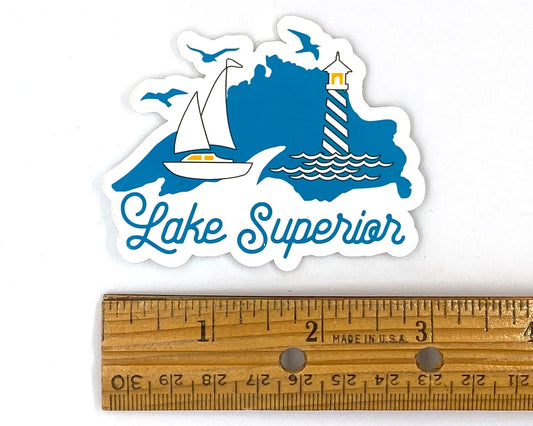 Lake Superior Magnet, Great Lakes Fridge Magnet, Lake Lover Gift for Kitchen