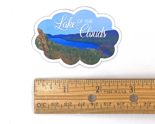 Lake of the Clouds Sticker, Porcupine Mountains U.P. Gift, Upper Michigan Stickers