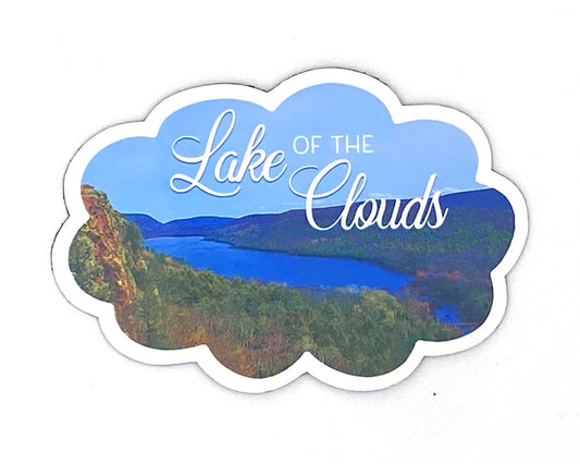 Lake of the Clouds Sticker, Porcupine Mountains U.P. Gift, Upper Michigan Stickers