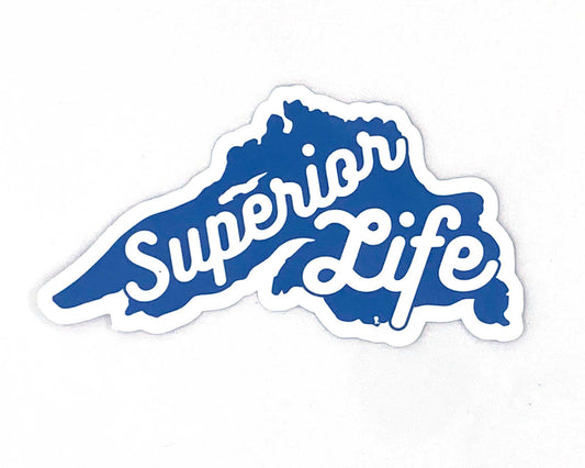 Lake Superior Life Sticker, Great Lakes Decal, Lake Lover Gift