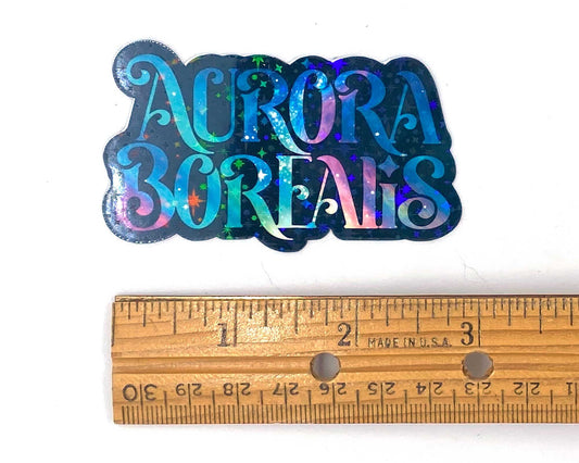 Northern Lights Sticker, Aurora Borealis Gift, Decals, Holographic U.P. Stickers