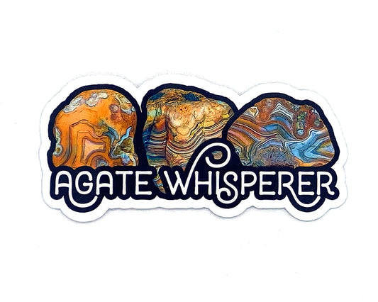 Agate Sticker, Rockhound Gift, Agate Gift, Rock Lover Gifts