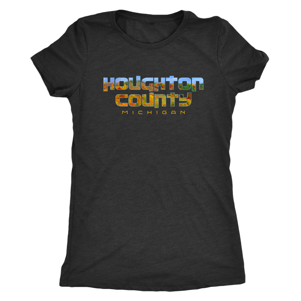 Houghton County Michigan Shirt - Fall Colors on Mont Ripley