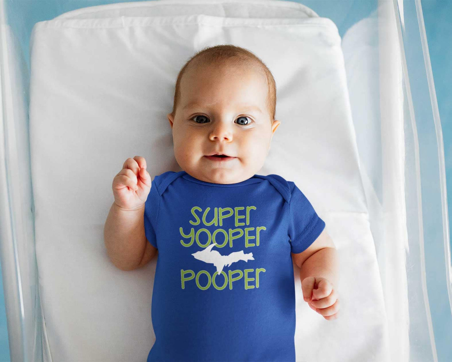 Super Yooper Pooper Baby Body Suit | Upper Michigan Romper | Infant One Piece