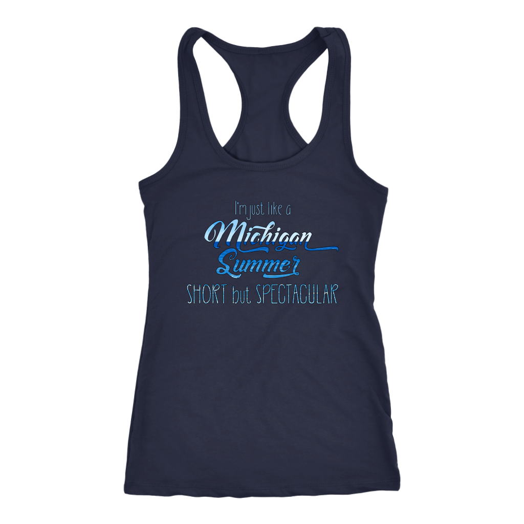 Michigan Tank Top - Next Level Racerback Tank for Women