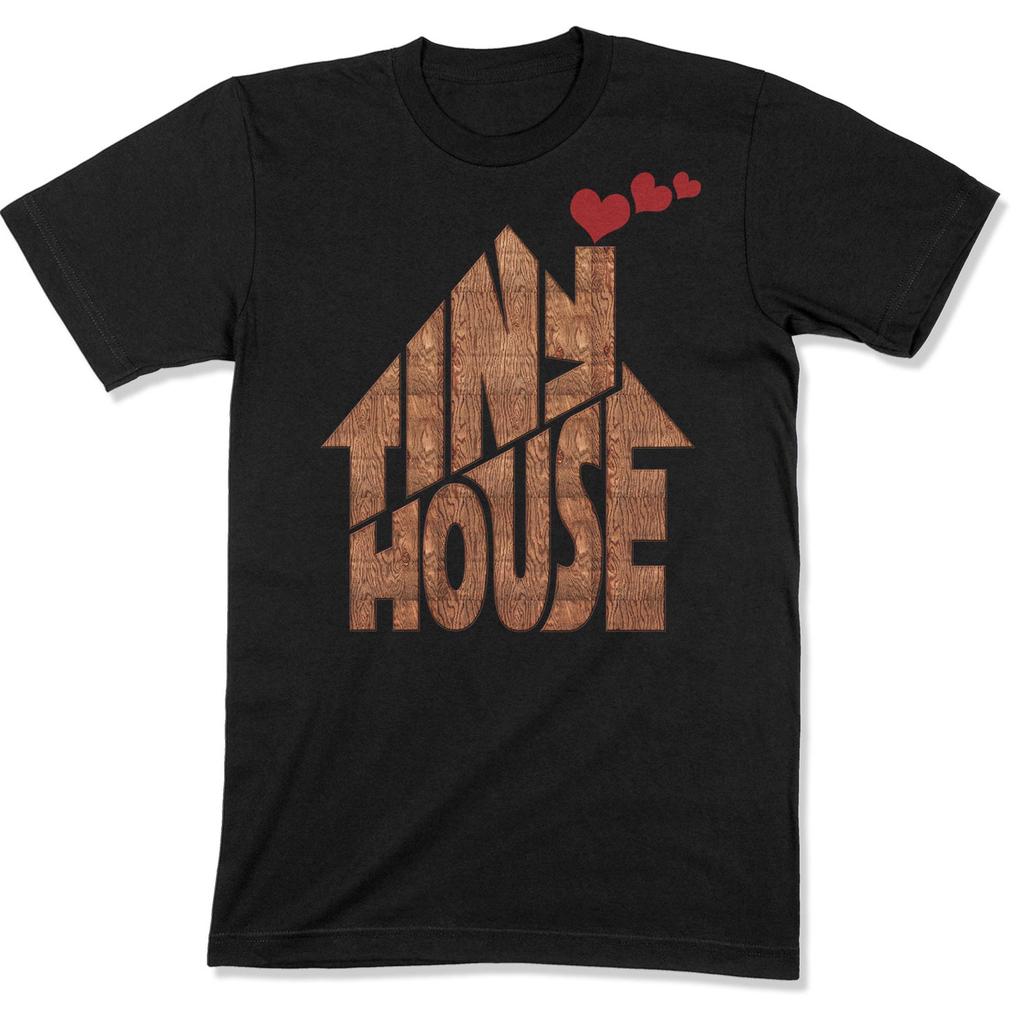 Tiny House T-shirt | Small House Living | Chimney With Hearts
