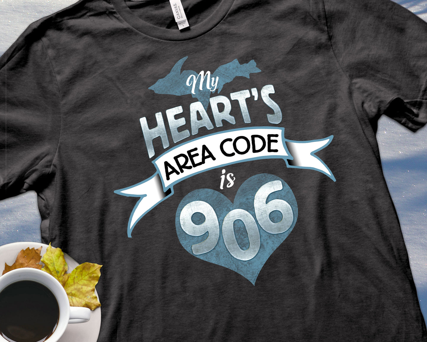 My Heart's Area Code is 906 Shirt | Yooper Gift | Upper Michigan T-shirt