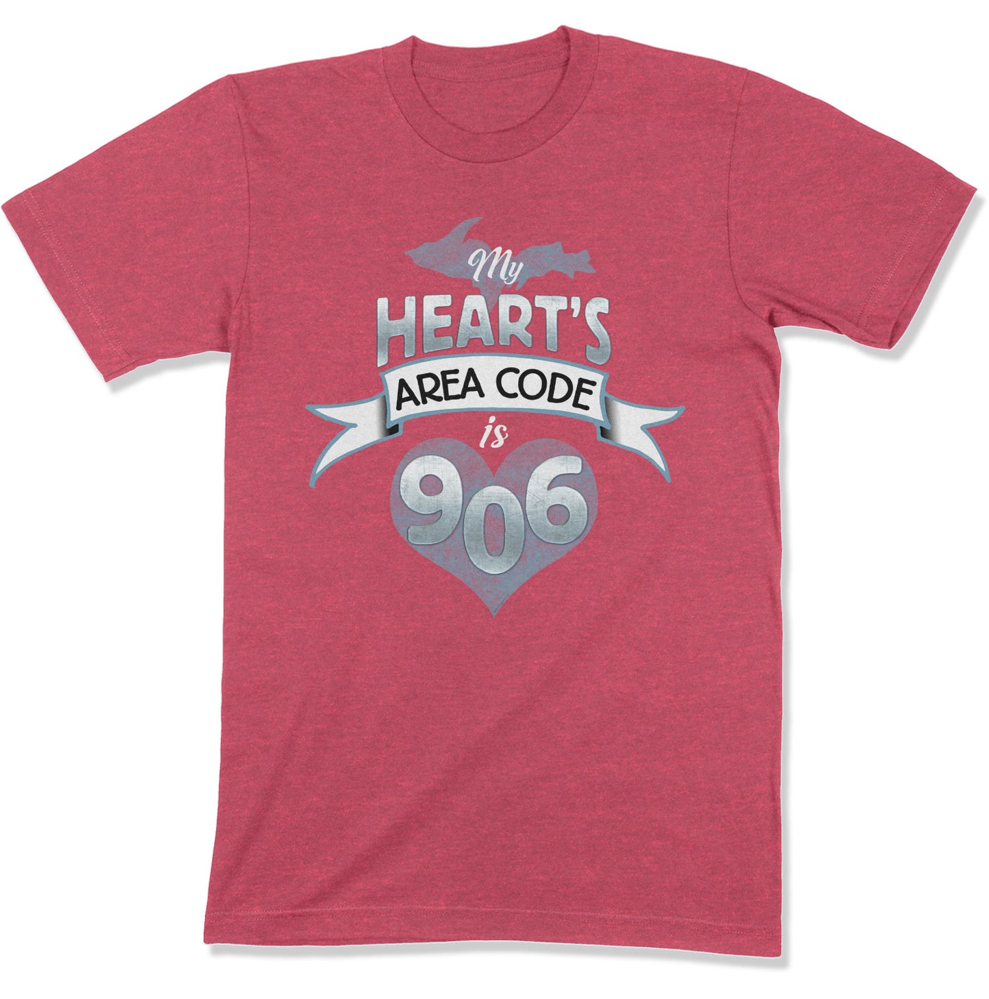 My Heart's Area Code is 906 Shirt | Yooper Gift | Upper Michigan T-shirt