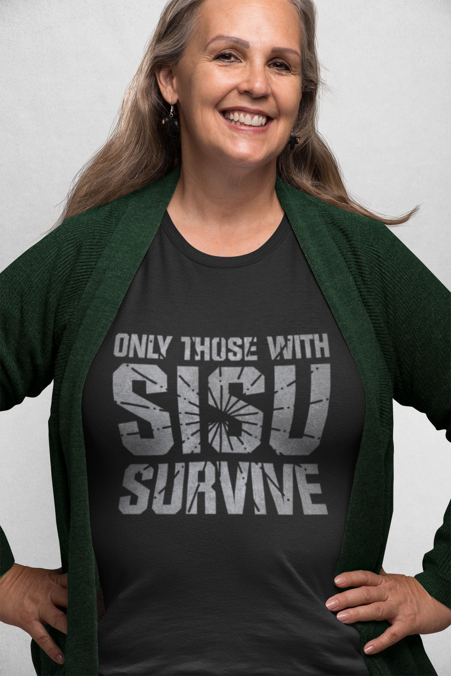 Sisu Shirt - Only Those With Sisu Survive - Gift for Finns