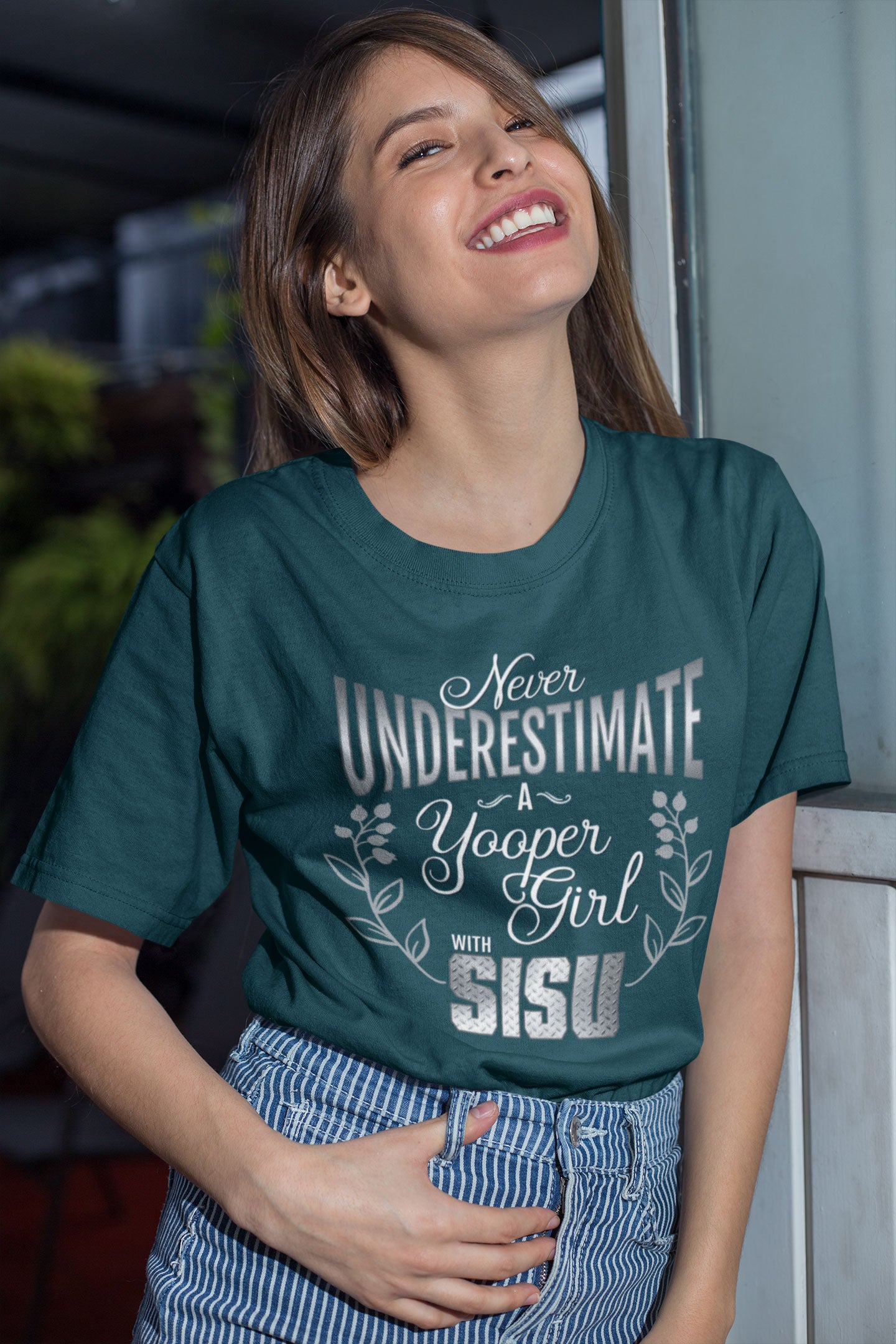 Never Underestimate a Yooper Girl Shirt | Upper Michigan T-shirt | Sisu Gift for Women Yoopers