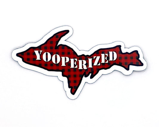 Upper Michigan Sticker, Yooper Decal, U.P. Gift for Yooper Transplant, Yooperized